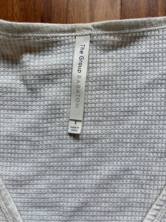 Babaton Waffle Knit Cardigan Oat Oversized Neutral Aritzia Small - Picture 6 of 9